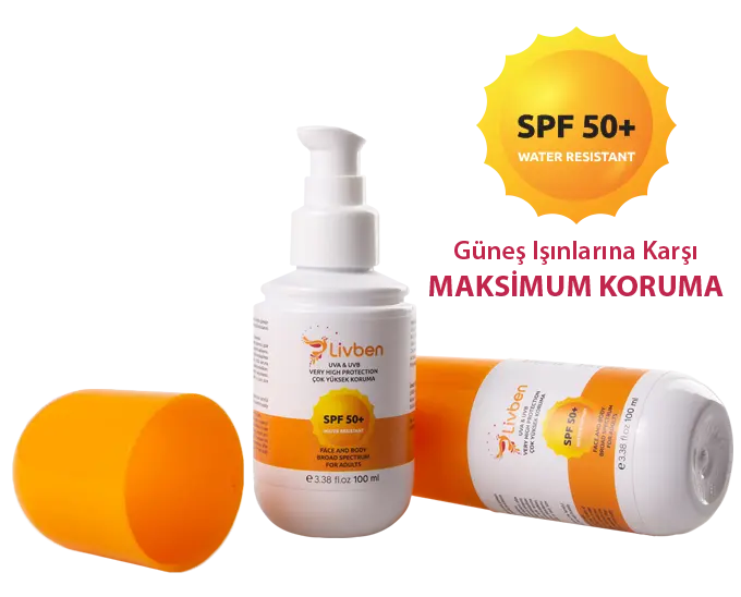 50+SPF Mineral fuktighetskrem og anti-flekker solkrem