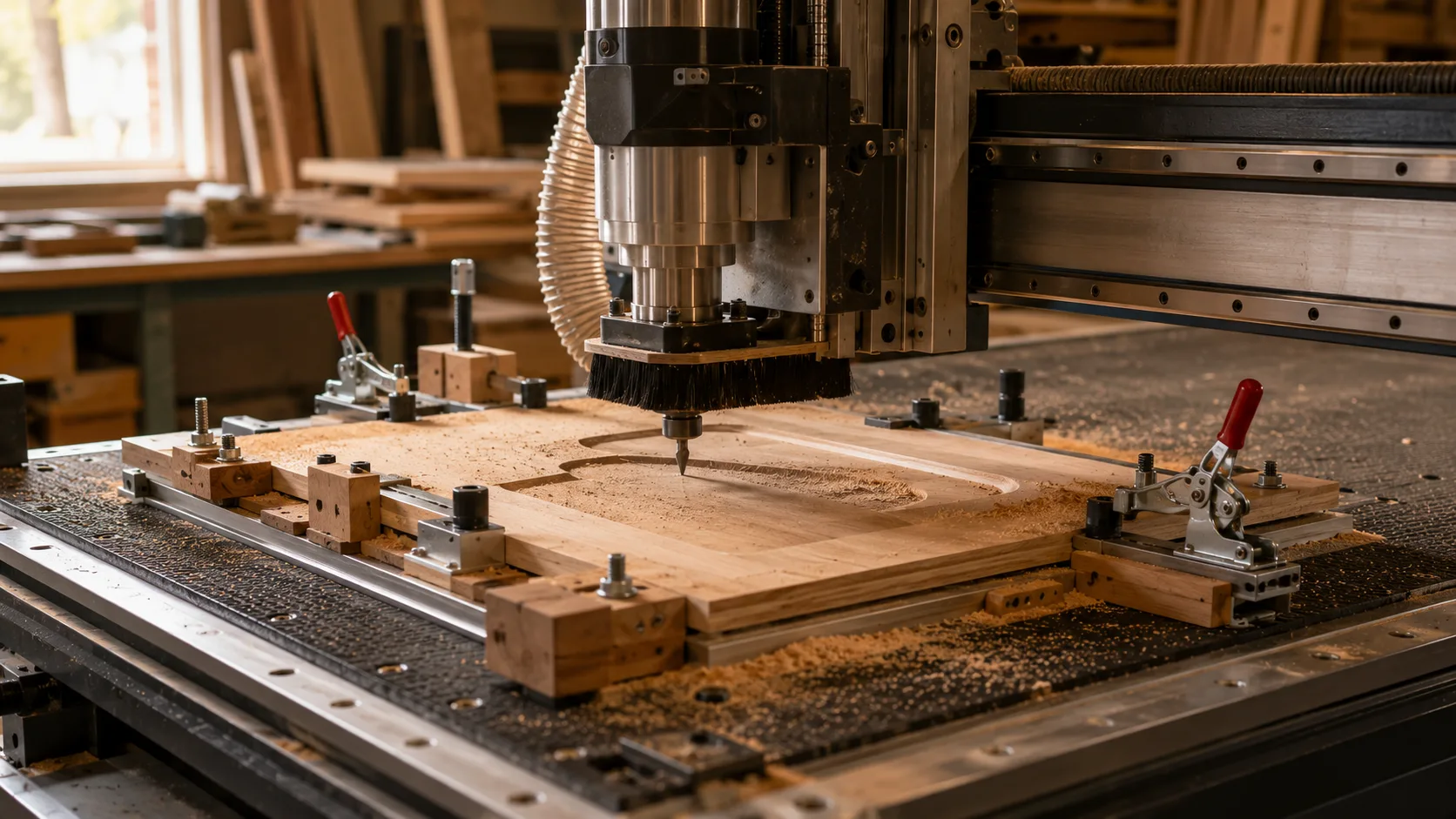 Ahşap CNC Router Bağlama Aparatı Nedir? Doğru Parça Sabitleme Yöntemleri