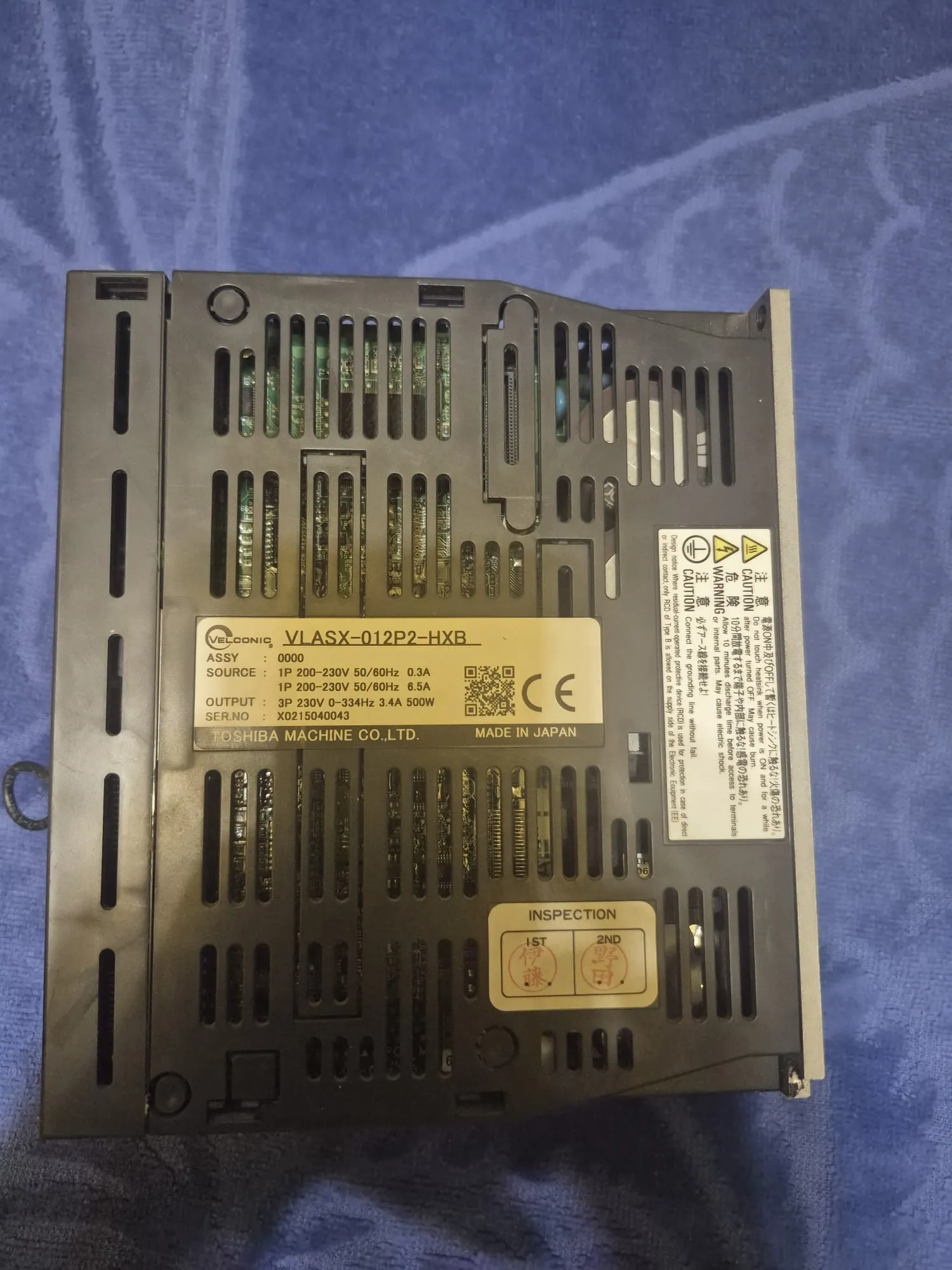 Toshiba VELCONIC Servo Sürücü VLASX-012P2-HXB