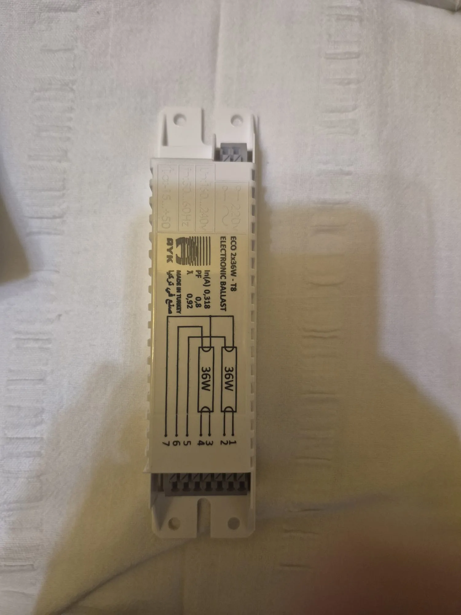 BYK “ECO 2x36W – T8” elektronik balast