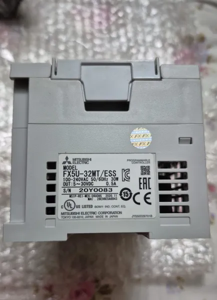 Mitsubishi Electric MELSEC iQ-F FX5U-32M PLC | Dahili Ethernet | RS-485 | 32 Nokta I/O (Sıfır) görsel 2