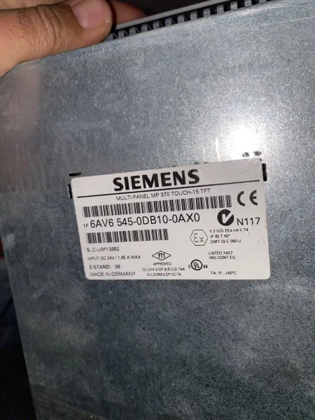 Siemens SIMATIC MP370 TOUCH 15'' TFT operatör panel - 6AV6545-0DB10-0AX0 görsel 2